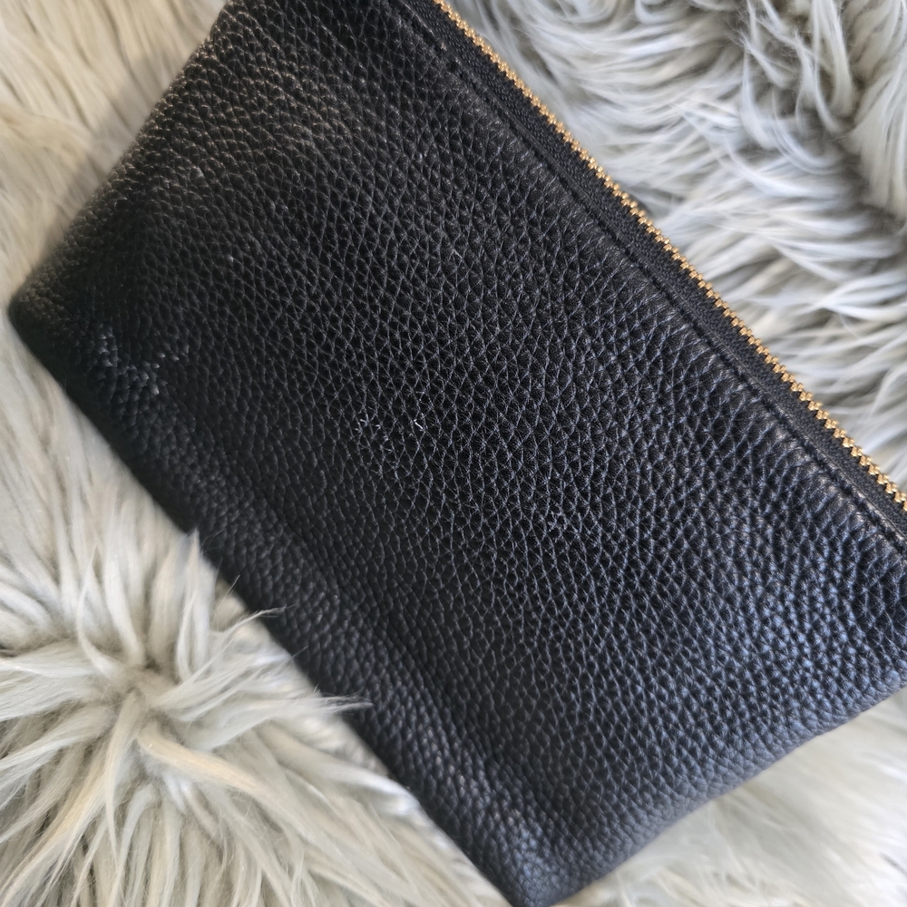 Michael Kors Black Pebbled Leather Clutch - Picture 8 of 13